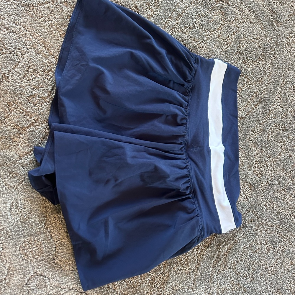 Aerie Navy Blue Crossover Shorts - Picture 2 of 3